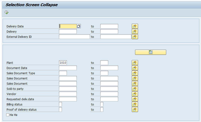 Collapsible Controls In Selection Screen My Experiments With Abap